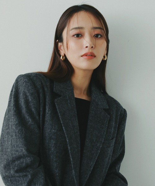 AJUGA.（アジュガ）の「クレッシェンドフープピアス（ピアス（両耳用）・レディース・シルバー/ゴールド・ONE SIZE）」の3枚目の写真