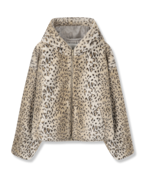 AVANDRESS(アバンドレス )の「Leopard Puff Hood Zip-up(パーカー・レディース・レオパード・MEDIUM/SMALL)」の2枚目の写真