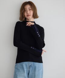 YECCA VECCA | 袖口レイヤードリブニット(ニット/セーター)