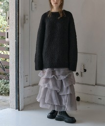 WILLFULLY（ウィルフリー）の「jacquard big silhouette knit（ニット/セーター）」