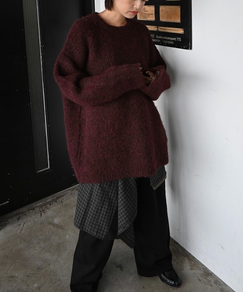 jacquard big silhouette knit（ニット/セーター）｜WILLFULLY（ウィル