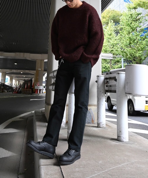 WILLFULLY（ウィルフリー）の「jacquard big silhouette knit（ニット/セーター・レディース・ブラック/チャコール/ボルドー・FREE）」の10枚目の写真