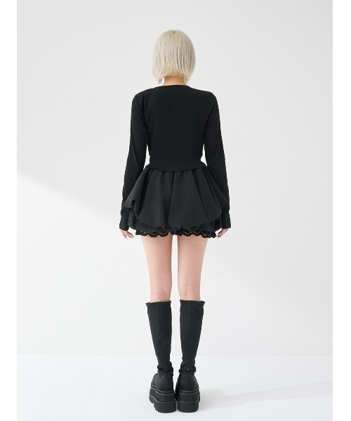 Darich（ダーリッチ）の「シャイニーDDロゴコンパクトロングTシャツ（Tシャツ/カットソー・レディース・ホワイト/グレー/ブラック・FREE）」の11枚目の写真