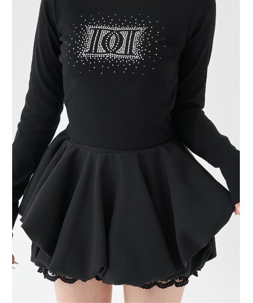 Darich（ダーリッチ）の「シャイニーDDロゴコンパクトロングTシャツ（Tシャツ/カットソー・レディース・ホワイト/グレー/ブラック・FREE）」の17枚目の写真