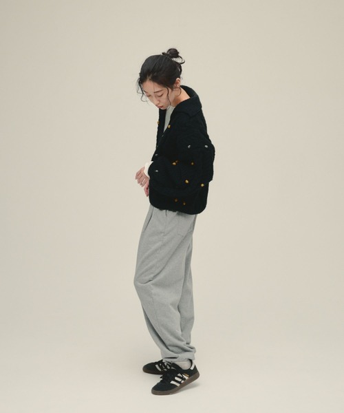 eL（エル）の「【eL】Nepal Hand Knit Skipper Pullover/491272（ニット/セーター・レディース・グレー/ネイビー・FREE）」の10枚目の写真