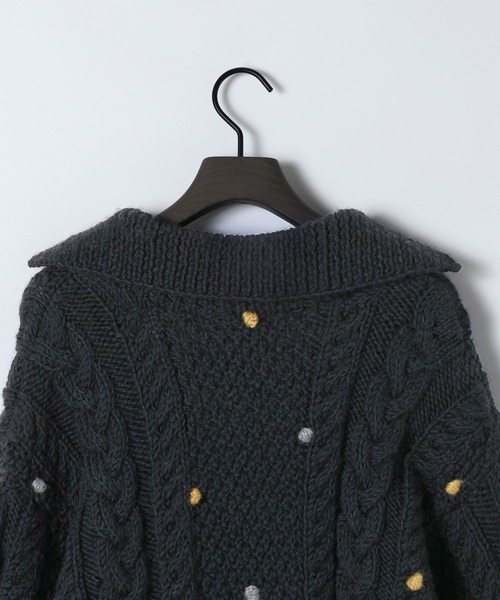 eL（エル）の「【eL】Nepal Hand Knit Skipper Pullover/491272（ニット/セーター・レディース・グレー/ネイビー・FREE）」の19枚目の写真