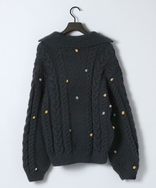 eL（エル）の「【eL】Nepal Hand Knit Skipper Pullover/491272（ニット/セーター・レディース・グレー/ネイビー・FREE）」の18枚目の写真