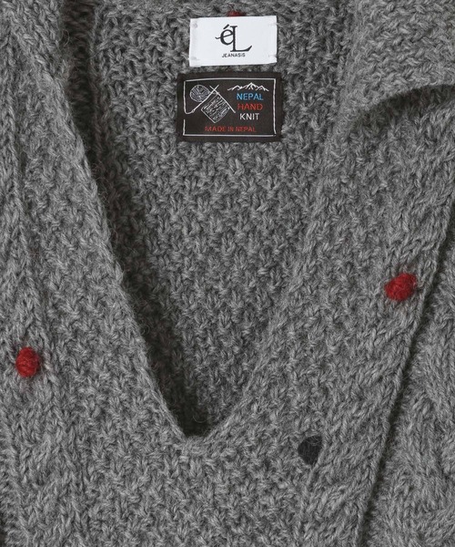 eL（エル）の「【eL】Nepal Hand Knit Skipper Pullover/491272（ニット/セーター・レディース・グレー/ネイビー・FREE）」の20枚目の写真
