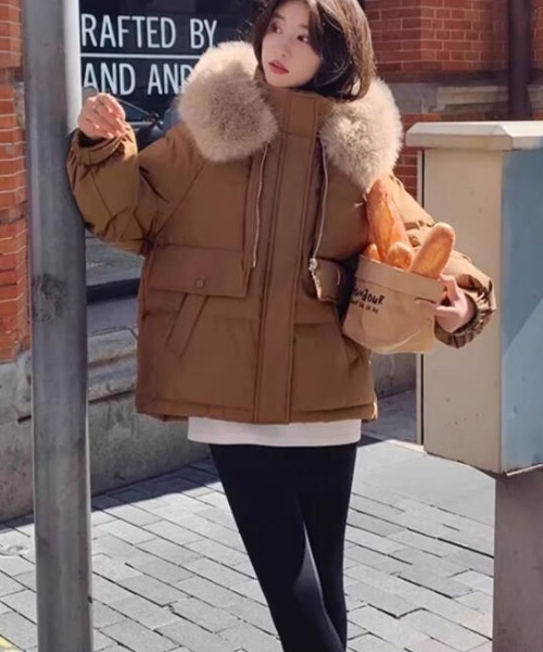 の*ん様   ダウンジャケット　ファー付き セール】ファーホードダウンジャケット（ダウンジャケット/コート