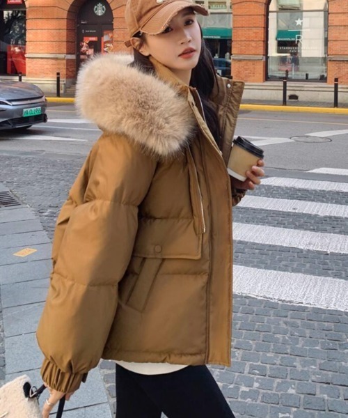 セール】ファーホードダウンジャケット（ダウンジャケット/コート