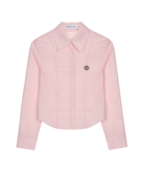 NICK&NICOLE(ニックアンドニコール)の「MINIMAL PINTUCK WRINKLE FREE SHIRT_PINK(シャツ/ブラウス・レディース・その他・LARGE/MEDIUM)」の1枚目の写真