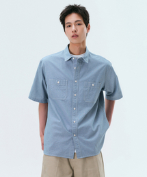 MUSINSA STANDARD（ムシンサスタンダード）の「Chambray Short Sleeve Work Shirt [Light Blue]（シャツ/ブラウス・メンズ）」