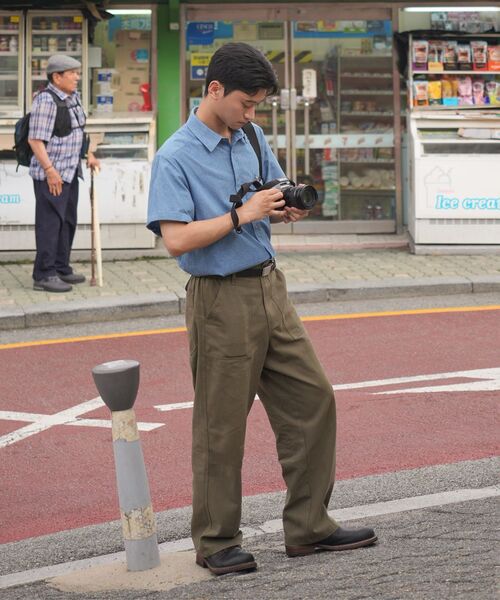 MUSINSA STANDARD（ムシンサスタンダード）の「シャンブレー半袖ワークシャツ[ライトブルー]（シャツ/ブラウス・メンズ・その他・MEDIUM/LARGE/X-LARGE/XX-LARGE）」の7枚目の写真