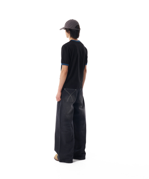 AAKAM(アーカム)の「Stamp Printed Ringer Top (Black)(Tシャツ/カットソー・レディース・その他・1/2)」の8枚目の写真