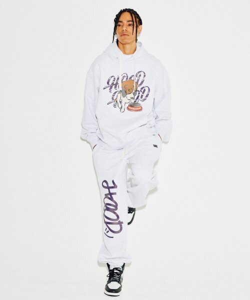 HOODHOOD(フッドフッド)の「ビグルロゴフードメランジホワイト(パーカー・メンズ・その他・MEDIUM/LARGE/X-LARGE)」の5枚目の写真