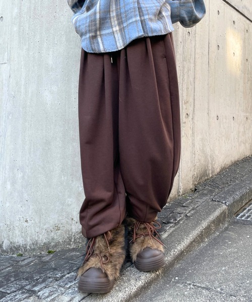 3.3 Field Trip (3.3フィールドトリップ)の「3.3 Field Trip/ルーズバレルスウエットパンツ(スウェットパンツ・レディース・ブラック/グレー/ブラウン・FREE)」の1枚目の写真