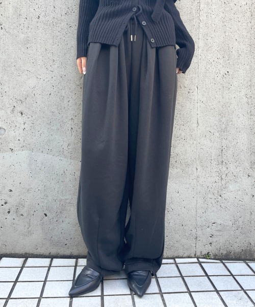 3.3 Field Trip (3.3フィールドトリップ)の「3.3 Field Trip/ルーズバレルスウエットパンツ(スウェットパンツ・レディース・ブラック/グレー/ブラウン・FREE)」の2枚目の写真