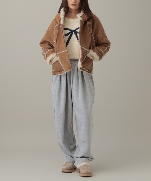 3.3 Field Trip (3.3フィールドトリップ)の「3.3 Field Trip/ルーズバレルスウエットパンツ(スウェットパンツ・レディース・ブラック/グレー/ブラウン・FREE)」の4枚目の写真