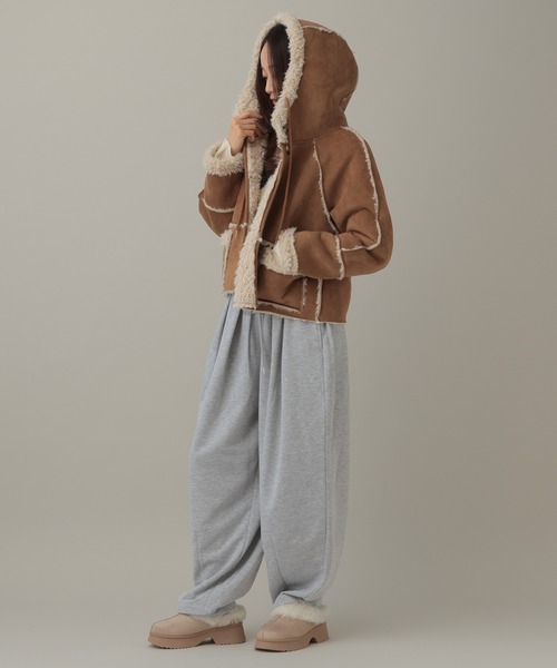 3.3 Field Trip (3.3フィールドトリップ)の「3.3 Field Trip/ルーズバレルスウエットパンツ(スウェットパンツ・レディース・ブラック/グレー/ブラウン・FREE)」の6枚目の写真