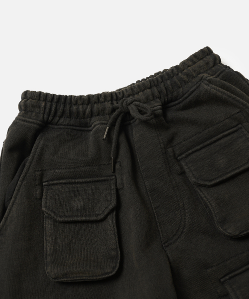 FRIZMWORKS(フリズムワークス)の「FRENCH PARATROOPER SWEAT PANTS _ BLACK BROWN(スウェットパンツ・メンズ・その他・SMALL/MEDIUM/LARGE/X-LARGE)」の4枚目の写真