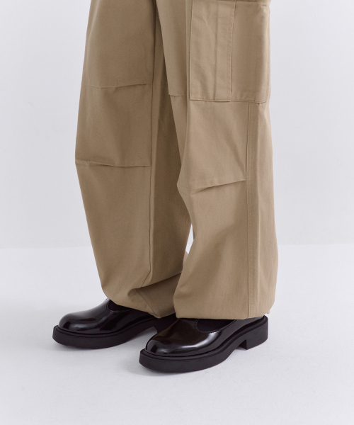 MUSINSA STANDARD WOMAN（ムシンサスタンダードウーマン）の「ウィメンズ裏起毛ワイドカーゴパンツ[ベージュ]（その他パンツ・レディース・その他・30/24/25/26/27/28/29）」の9枚目の写真