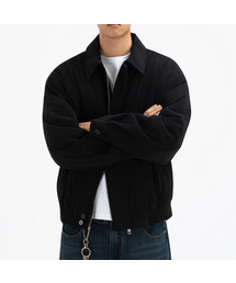 UNDEROFF（アンダーオフ）の「クロップフィットコーデュロイシングルジャンパーブラック（その他アウター）」