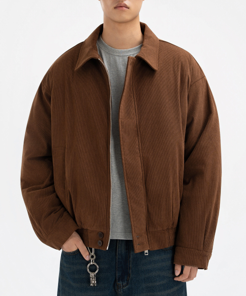 UNDEROFF(アンダーオフ)の「クロップフィットコーデュロイシングルジャンパーブラック(その他アウター・メンズ・ブラック・MEDIUM/LARGE/X-LARGE)」の2枚目の写真