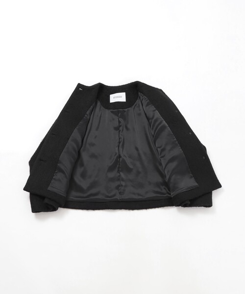 WELBURY NO COLLAR SHORT(ウェルベリーノーカラーショート)】ウール