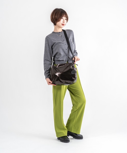 Jack Gomme(ジャックゴム)の「【JACK GOMME】ショルダーバッグ メッセンジャー MAEL(ショルダーバッグ・レディース・ブラック/シルバー/モカ/アイボリー/オリーブ/インディゴブルー/ワインレッド・FREE)」の22枚目の写真