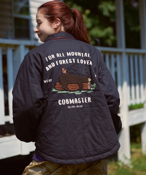 COBMASTER(コブマスター)の「COBMASTER/コブマスター オックス × ナイロンリップ Rev.ジャケット(ブルゾン・メンズ・ブラック/ネイビー/マスタード・MEDIUM/LARGE/X-LARGE)」の1枚目の写真