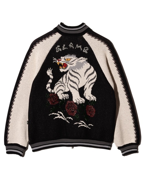 glamb（グラム）の「White Tiger Knit Ska Jumper / ホワイトタイガーニットスカジャンパー（スカジャン・メンズ・レッド/ブラック/ブルー・S/M/L）」の7枚目の写真