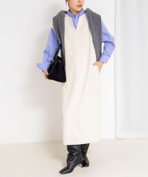 NOLLEY’S | ウォッシャブルフラノ風ジャンパーワンピース(ワンピース)