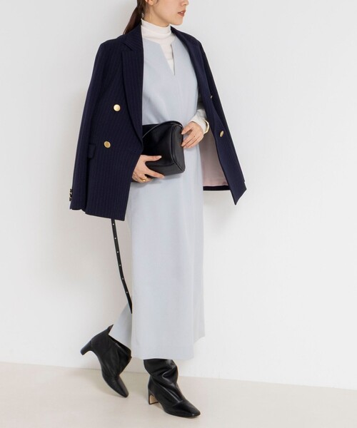 セール】ウォッシャブルフラノ風ジャンパーワンピース（ワンピース