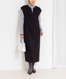 NOLLEY’S | ウォッシャブルフラノ風ジャンパーワンピース(ワンピース)