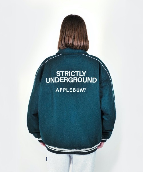 Kinetics（キネティクス）の「APPLEBUM Collared Melton Stadium Jacket（アップルバム カラード メルトン スタジアム ジャケット）（スタジャン・メンズ・ネイビー/グリーン・LARGE/MEDIUM/X-LARGE）」の14枚目の写真