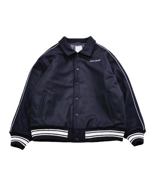 Kinetics（キネティクス）の「APPLEBUM Collared Melton Stadium Jacket（アップルバム カラード メルトン スタジアム ジャケット）（スタジャン・メンズ・ネイビー/グリーン・LARGE/MEDIUM/X-LARGE）」の16枚目の写真