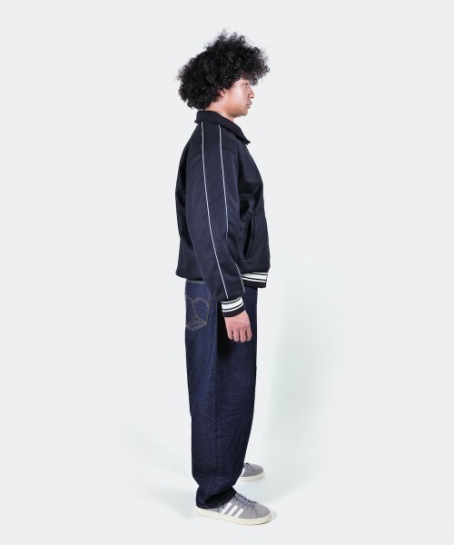 Kinetics（キネティクス）の「APPLEBUM Collared Melton Stadium Jacket（アップルバム カラード メルトン スタジアム ジャケット）（スタジャン・メンズ・ネイビー/グリーン・LARGE/MEDIUM/X-LARGE）」の4枚目の写真