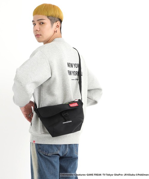 Manhattan Portage（マンハッタンポーテージ）の「Manhattan Portage/マンハッタンポーテージ ショルダーバック "ポケモン" NYLON MESSENGER BAG (XXS) FZP Pokemon 25 ZA MP1603FZPPKMNZA（ショルダーバッグ・メンズ・ブラック×レッド・FREE）」の8枚目の写真