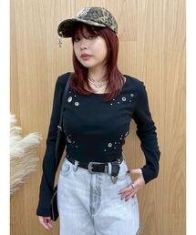 EVRIS | アイレットクロップドロンＴ(Tシャツ/カットソー)