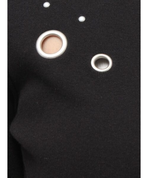 EVRIS(エヴリス)の「アイレットクロップドロンT 春服(Tシャツ/カットソー・レディース・ホワイト/ブラック/その他1・FREE)」の12枚目の写真