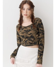 EVRIS | アイレットクロップドロンＴ(Tシャツ/カットソー)