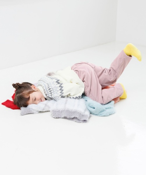 GLOBAL WORK（グローバルワーク）の「2wayノルディックニット/T/603720（カーディガン/ボレロ・キッズ・ホワイト/ライトグリーン/ベージュ/ライトブルー・100cm/120cm/110cm）」の9枚目の写真