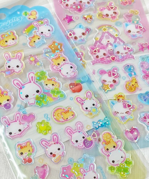 nini toys/ニニトイズ】平成女児/ぷくぷくドロップジェリーシール