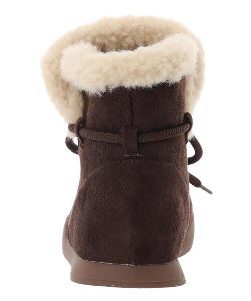 Samansa Mos2（サマンサ モスモス）の「ボアスニーカーブーツ（ブーツ・レディース・ダークブラウン/キャメル・L/S/XL/M）」の9枚目の写真