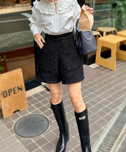 ツイードショートパンツ【低身長・小柄女性向け】（その他パンツ）｜ST