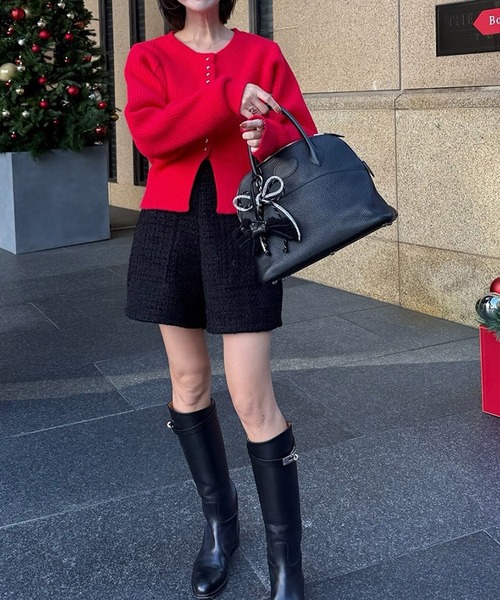 ST.ROONEY(セントルーニー)の「ツイードショートパンツ【低身長・小柄女性向け】(その他パンツ・レディース・ブラック・XS)」の10枚目の写真