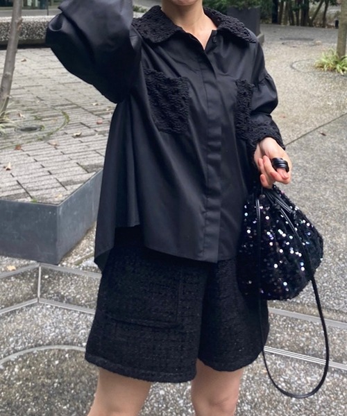 ST.ROONEY(セントルーニー)の「ツイードショートパンツ【低身長・小柄女性向け】(その他パンツ・レディース・ブラック・XS)」の16枚目の写真
