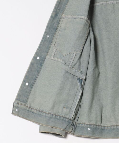 urge:(アージコロン )の「【URGE:】デニムジャケット(テーラードジャケット・レディース・ライトブルー/ネイビー・SMALL/MEDIUM/LARGE/X-LARGE)」の4枚目の写真