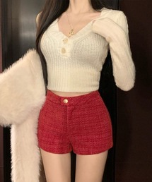 ツイードショートパンツ