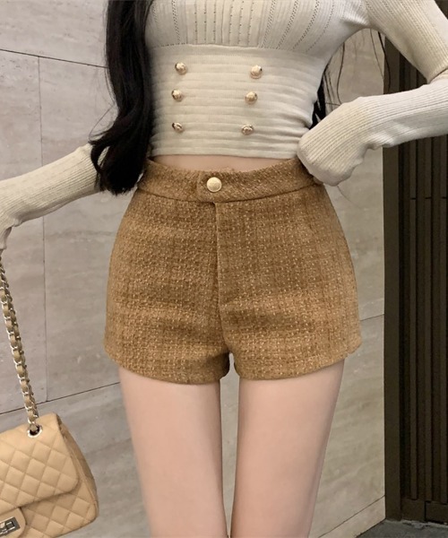 REMUR（レミュール）の「ツイードショートパンツ（その他パンツ・レディース・アイボリー/ブラック/レッド/ベージュ・S/M/L）」の18枚目の写真